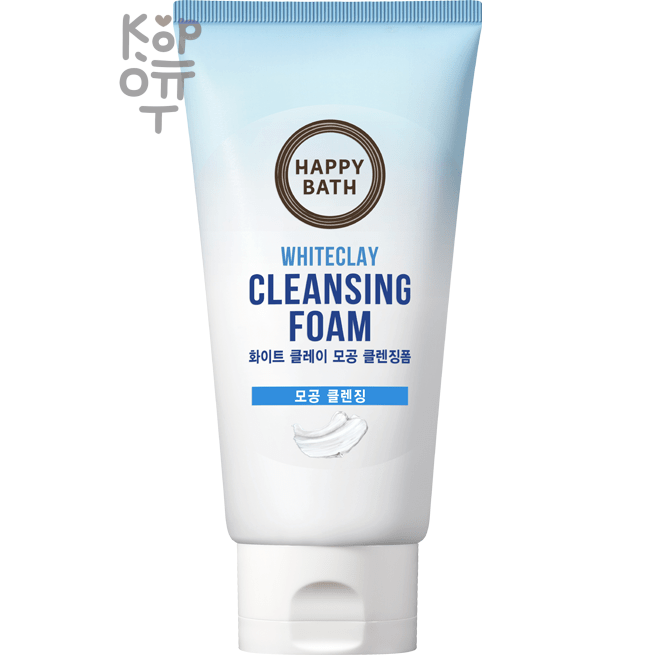 Happy Bath White Clay Pore Cleansing Foam - Очищающая пенка с белой глиной, 150мл.