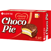 Lotte Choco Pie - Глазированное классическое печенье Чокопай.