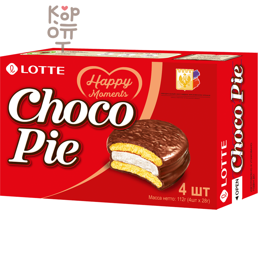 Lotte Choco Pie - Глазированное классическое печенье Чокопай.