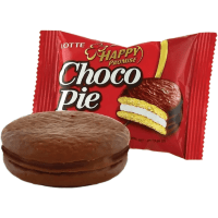 Lotte Choco Pie - Глазированное классическое печенье Чокопай.