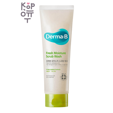 DERMA:B Fresh Scrub Body Wash - Освежающий гель-скраб для тела с Пантенолом и Маслом Ши, 420 мл