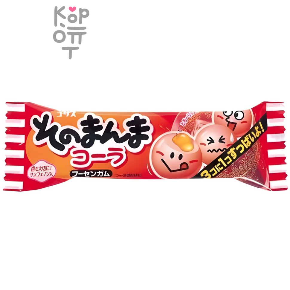 Coris Manma Cola cousen gum - Жевательная резинка со вкусом Колы, шары(1 из 3-х - кислый) 14,4гр.