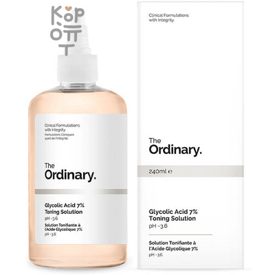 The Ordinary Glycolic Acid 7% Toning Solution - Обновляющий тоник с гликолевой кислотой, 240мл.
