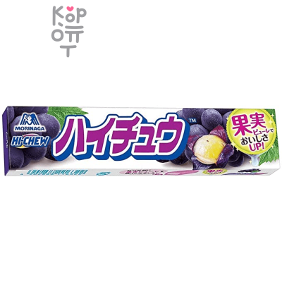 Конфеты жевательные со вкусом Красного винограда, Morinaga, 55гр.