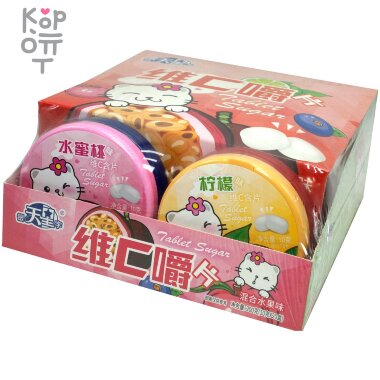 Драже Kitten Candy с витамином С и вкусом фруктов, 10гр. — Корейские товары для всей семьи(КорОпт)