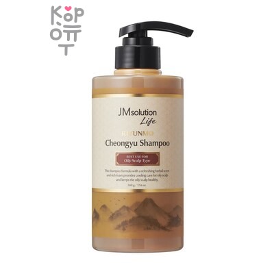 JMsolution Life Shampoo Riyunmo Cheongyu - Премиальный шампунь для волос с восточными травами для жирной кожи головы 500 гр