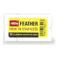 Feather Hi-Stainless Сменные двухсторонние лезвия ( )