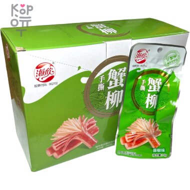 Снек Hisin Food - Вегетарианские крабовые палочки, 14гр. &mdash; Корейские товары для всей семьи(КорОпт)