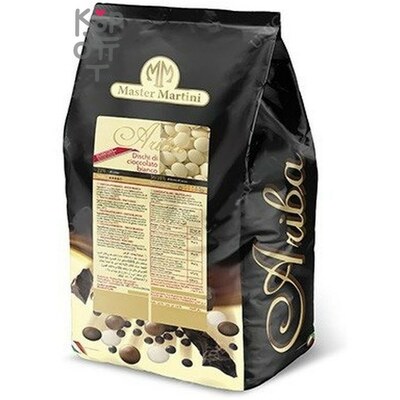 Шоколад кондитерский белый диски 31%, Master Martini, 1кг