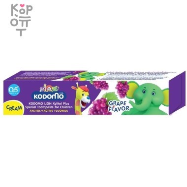 LION Kodomo Toothpaste Cream, Ultra Shield - Детская Зубная паста, Крем-формула 80гр., от 6 месяцев — Корейские товары для всей семьи(КорОпт)