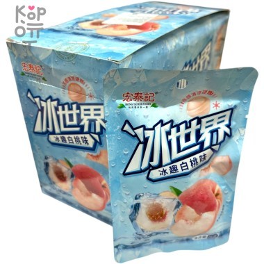 Карамель Hong TaiKee Foods Candy со вкусом ледяного Персика &mdash; Корейские товары для всей семьи(КорОпт)