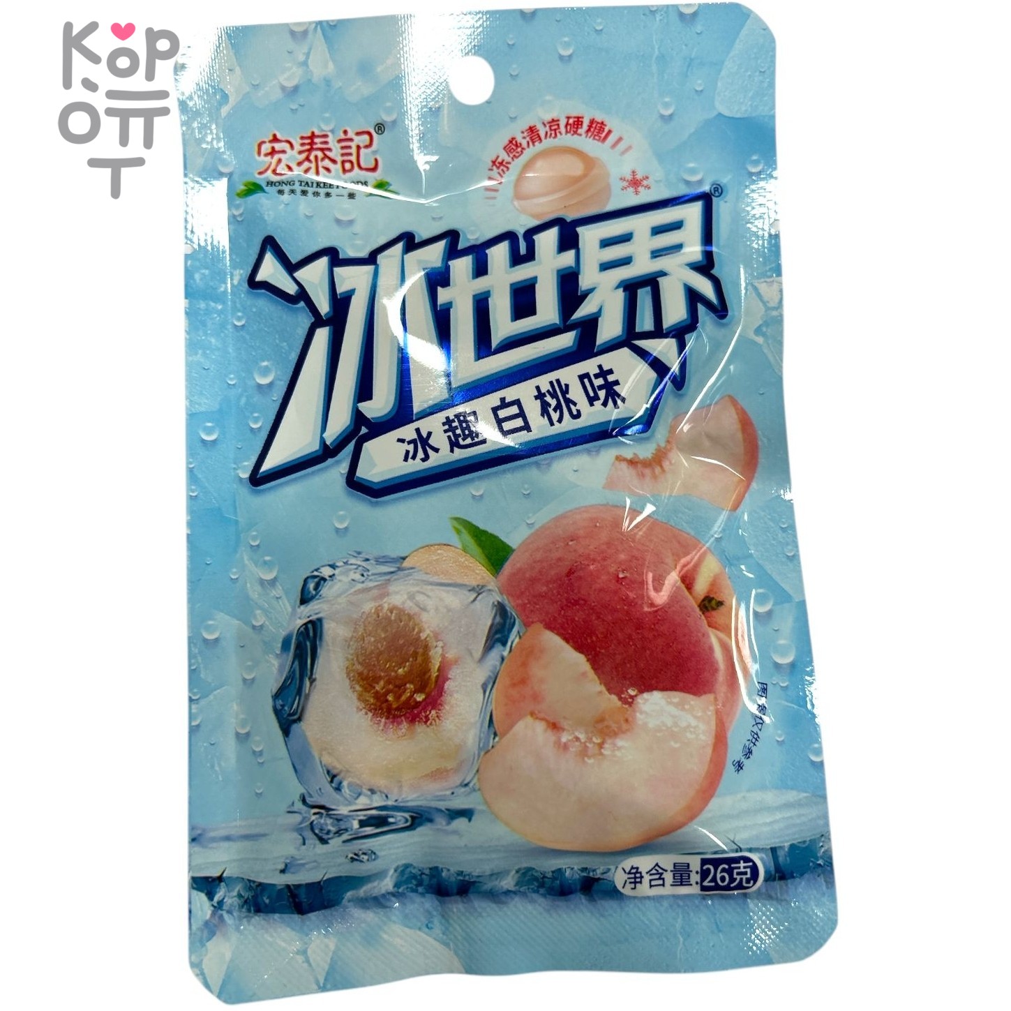 Карамель Hong TaiKee Foods Candy со вкусом ледяного Персика