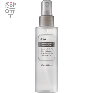 Dear, Klairs Fundamental Ampule Mist - Антиоксидантный увлажняющий мист с экстрактом Камелии 125мл.  — Корейские товары для всей семьи(КорОпт)