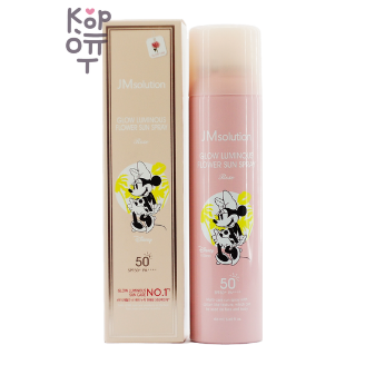 Jmsolution — Glow Luminous Flower Sun Spray Rose Disney Couple Heart — Увлажняющий солнцезащитный спрей с экстрактом розы, 180 мл