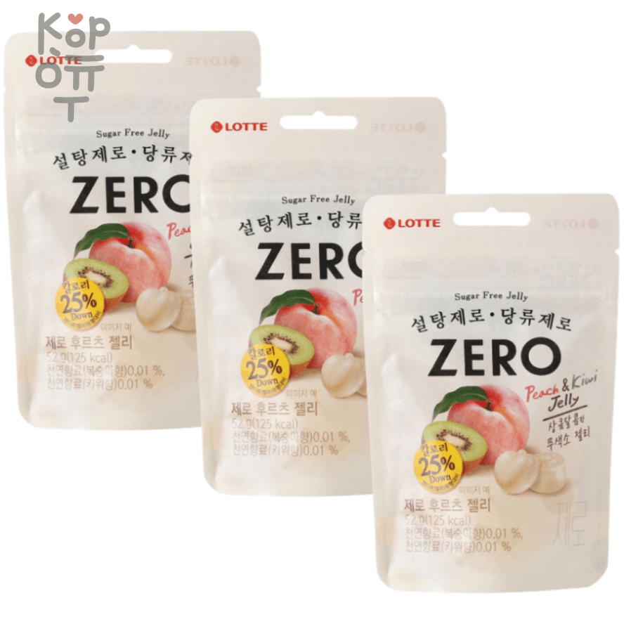 Lotte Zero Sugar Free Fruits Jelly - Мармелад жевательный без сахара со ...