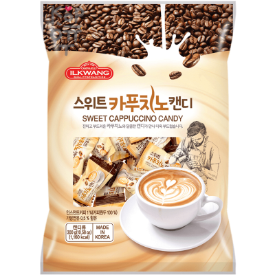 ILKWANG Sweet Cappuccino Candy - Леденцовая карамель со вкусом сладкого капучино, 280гр., коробка 10шт.