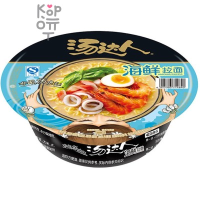 Лапша быстрого приготовления Uni-Tang Seafood ramen морской коктейль, 120гр.