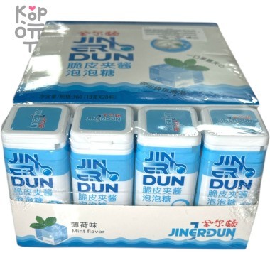 Хрустящая жевательная резинка Jin Fresh сэндвич со вкусом Мяты — Корейские товары для всей семьи(КорОпт)