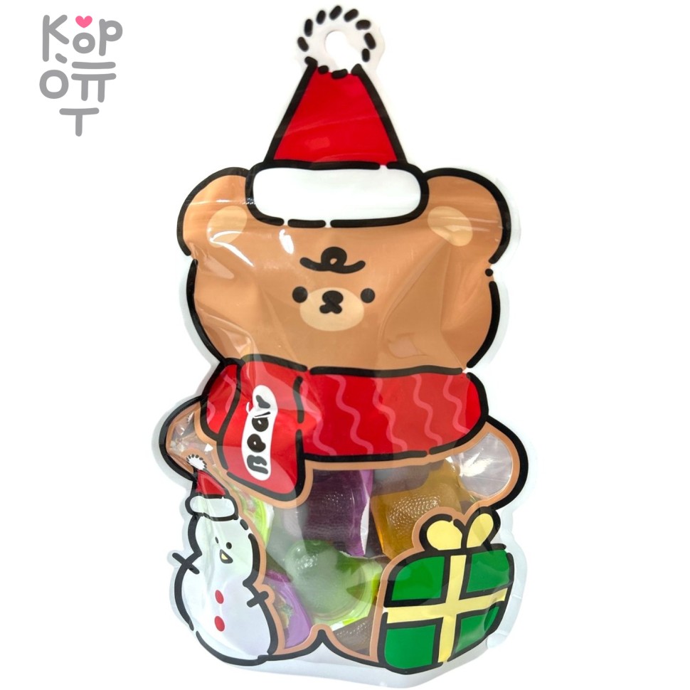 Желе фруктовое Little Christmas фруктовое ассорти Мишка, купить с доставкой на дом фото 1 &mdash; Корейские товары для всей семьи(КорОпт)
