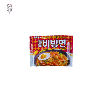 Paldo — Bibim Men Tokpokki — Лапша со вкусом токпокки, 77 г — коробка 40 шт