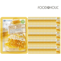 FOODAHOLIC Natural Essence Mask Royal Jelly - Тканевая 3D маска с натуральным экстрактом пчелиного маточного молочка, 23 г