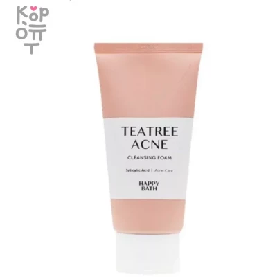 Happy Bath Teatree Acne Cleansing Foam - Пенка для умывания с экстрактом чайного дерева, 150 мл.