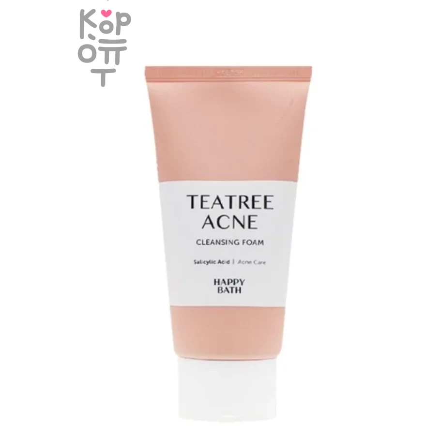 Happy Bath Teatree Acne Cleansing Foam - Пенка для умывания с экстрактом чайного дерева, 150мл.