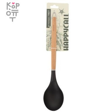 HappyCall Forest Ложка для жарки с деревянной ручкой, 32*7,2см. — Корейские товары для всей семьи(КорОпт)