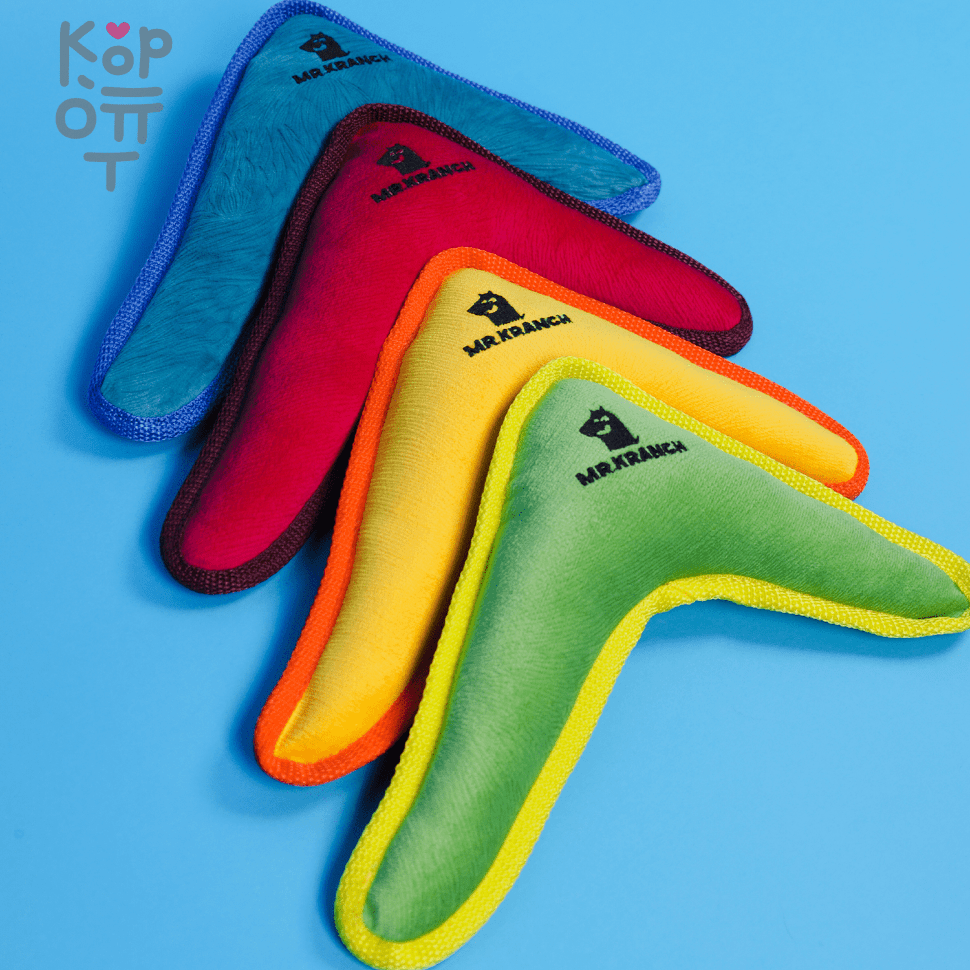 Mr.Kranch Игрушка для собак Бумеранг с пищалкой., купить с доставкой на дом фото 1 — Корейские товары для всей семьи(КорОпт)