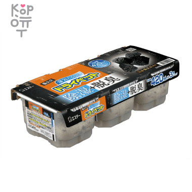 ST DRY-PET  Угольный поглотитель влаги для помещений 420мл.* 3шт. — Корейские товары для всей семьи(КорОпт)