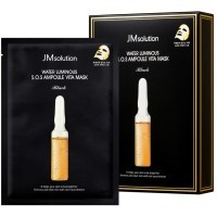 JMsolution Water Luminous S.O.S Ampoule Vita Mask Black - Ультратонкая тканевая маска с витаминным комплексом 30 мл