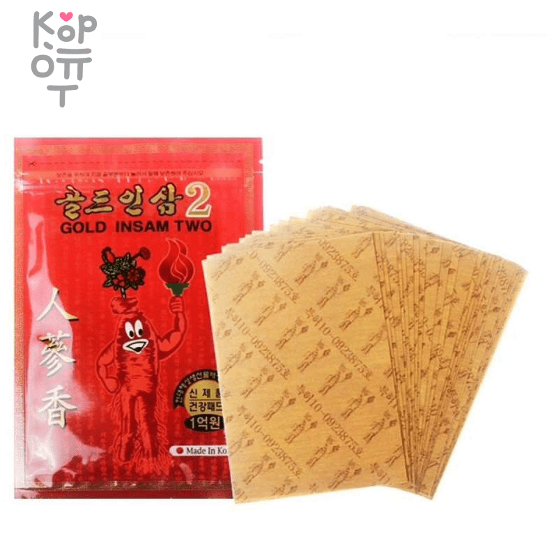 Korean Gold Insam Two 2 - Пластырь согревающий с Красным Женьшенем 20 ...