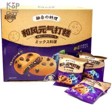 Печенье Hefeng с нежнейшим моти и вкусом Черники — Корейские товары для всей семьи(КорОпт)