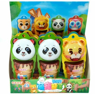 Печенье Cute Pet Tribe Dipping Sauce Cookie Bars Kids - Бисквитное печенье Зверьки с нежным Шоколадным соусом