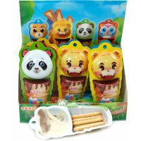Печенье Cute Pet Tribe Dipping Sauce Cookie Bars Kids - Бисквитное печенье Зверьки с нежным Шоколадным соусом