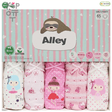 V KIDS Трусики для девочек Alley, 65 (5-6 лет), упаковка 5шт., Ю.Корея.  — Корейские товары для всей семьи(КорОпт)