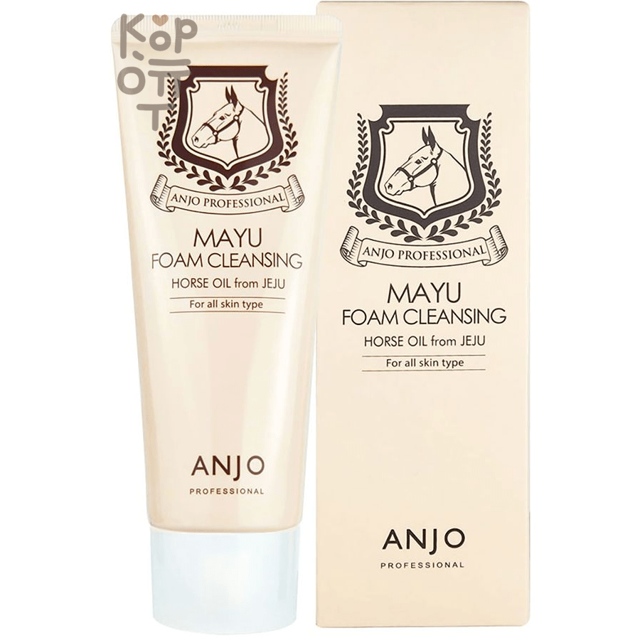 Anjo Professional Mayu Foam Cleansing - Пенка для умывания лица с лошадиным жиром 100 мл