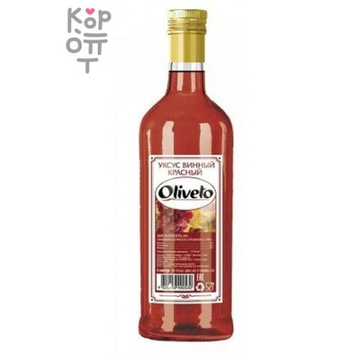 Oliveto Уксус винный красный 6%, стекло, 1 л