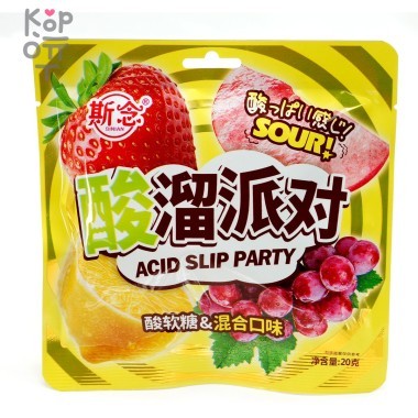 Кислая конфета Sinian Sour Candy Фруктовый микс &mdash; Корейские товары для всей семьи(КорОпт)