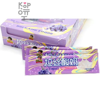 Жевательная конфета тянучка Rui Kang Foods Yogurt со вкусом Йогурта и Винограда