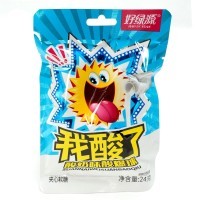Кислая сэндвич помадка I'm Sour Little Yogurt Flavored Sour Ball Sandwich Fudge Candy - Кислый взрыв со вкусом Йогурта