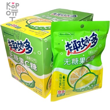 Холодок Qumiaoduo Fruity C Candy - Волнительный вкус фруктов с Витамином С и вкусом Лайма &mdash; Корейские товары для всей семьи(КорОпт)