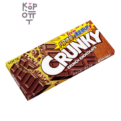 LOTTE Crunky Chocolate - Шоколад Кранки хрустящий, 45гр