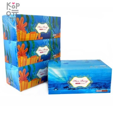 Hanbang - Салфетки бумажные 2-х слойные 250 листов, картонная коробка, размер листа 180*190 — Корейские товары для всей семьи(КорОпт)