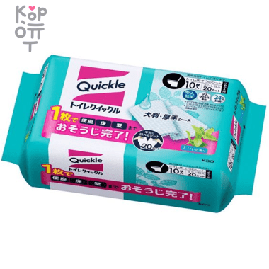 Kao Quickle Wiper - Антибактериальные салфетки для туалета 28шт. &mdash; Корейские товары для всей семьи(КорОпт)
