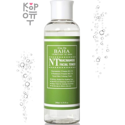 Cos De Baha NT Niacinamide Facial Toner - Тонер для проблемной кожи с ниацинамидом 200мл.