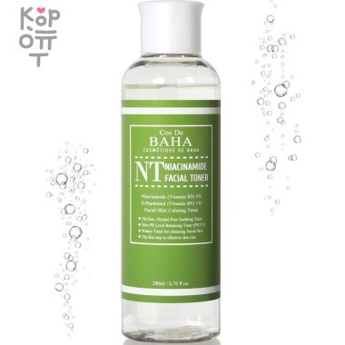 Cos De Baha NT Niacinamide Facial Toner - Тонер для проблемной кожи с ниацинамидом 200мл. — Корейские товары для всей семьи(КорОпт)