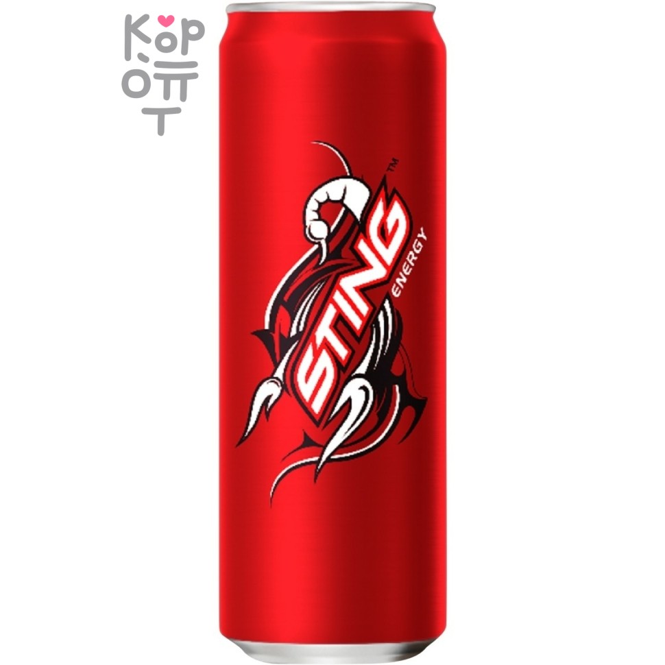 Sting Strawberry Energy Drink - Напиток энергетический газированный со вкусом Клубники, Вьетнам 320мл.  