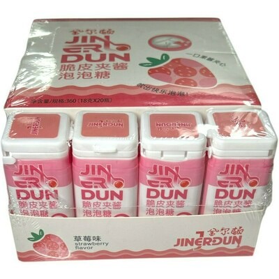 Хрустящая жевательная резинка Jin Fresh сэндвич со вкусом Клубники
