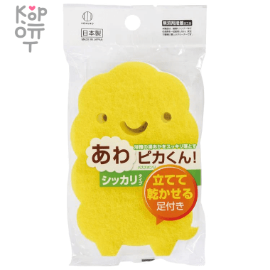 Kokubo AWAPIKA-KUN  Губка для мытья ванны и ванной комнаты 1шт. &mdash; Корейские товары для всей семьи(КорОпт)